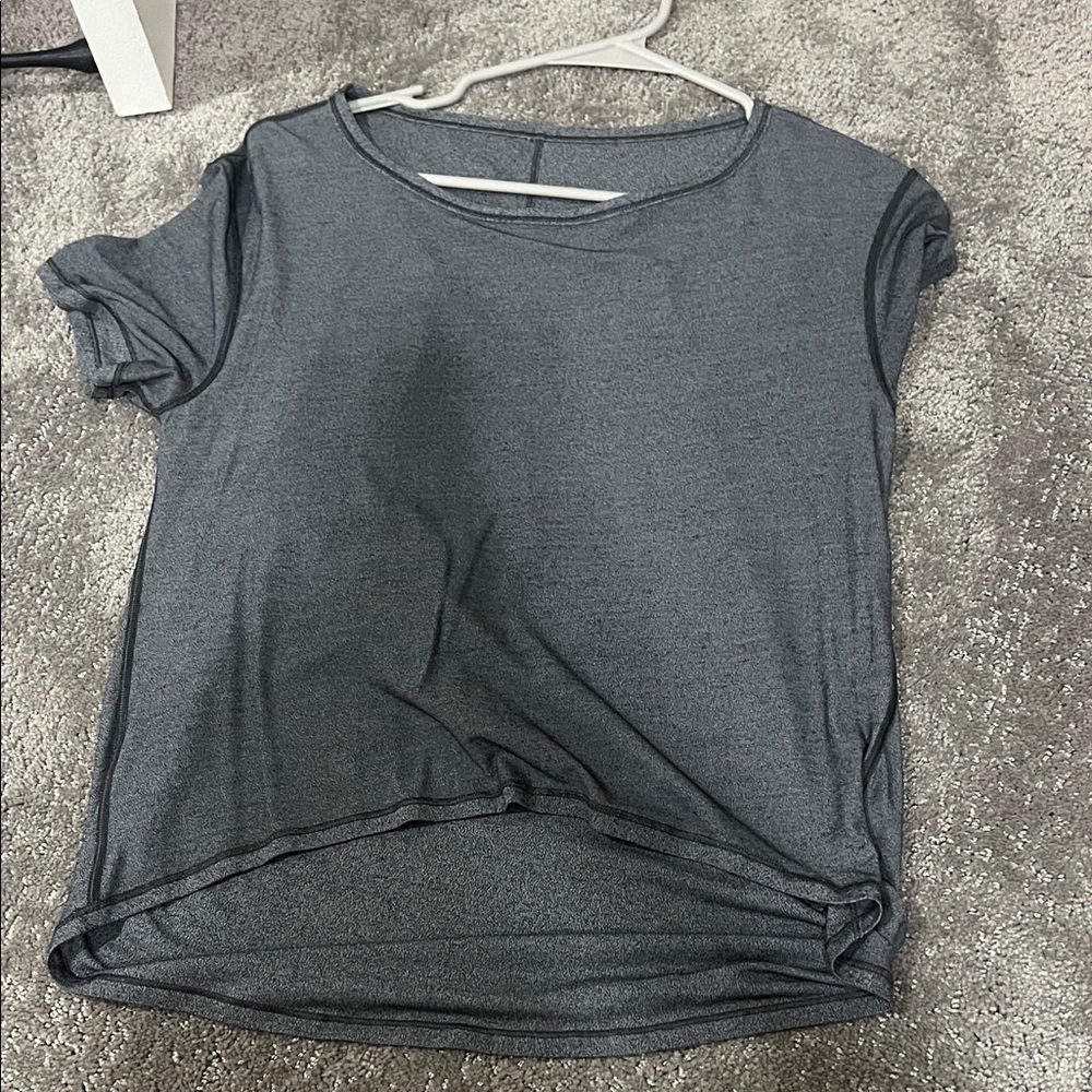 lululemon athletica Charcoal Short Sleeve Tee